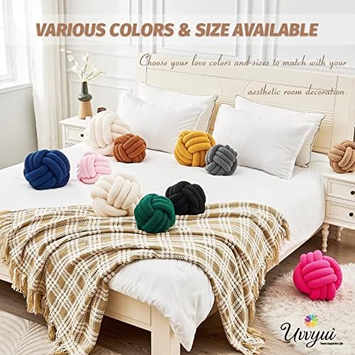 Uvvyui Knot Pillow Ball 11-Inch Khaki