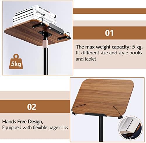 Nisorpa Portable Floor Stand with Elastic Clips