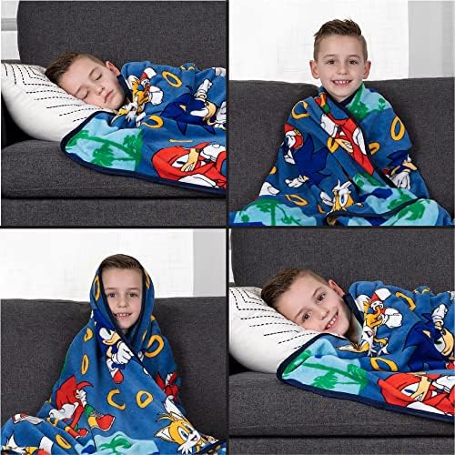 Sonic The Hedgehog Cozy 46x60 Throw Blanket