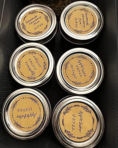 500 Label Stickers for Cans Mason Jars Crafts