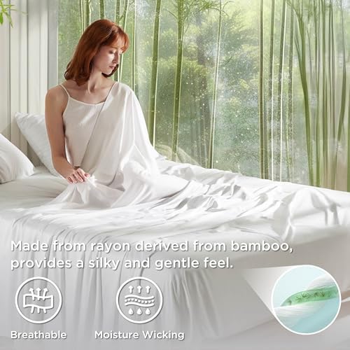 Cooling Sheet Set Bamboo Queen Bedding