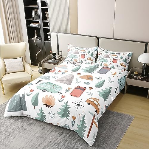 Erosebridal Kids Camper Theme 100 Cotton Duvet Cover Set King