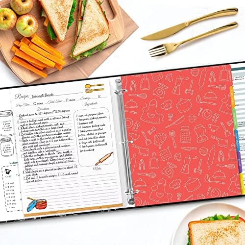 Personalized Recipe Binder for the Kitchen