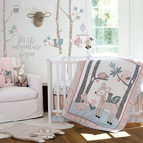 Olive wood nursery Levtx Baby Fitted Sheet woodland theme 100 easy