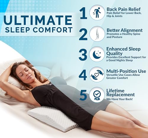 ComfiLife Lumbar Support Pillow for Back Pain Relief