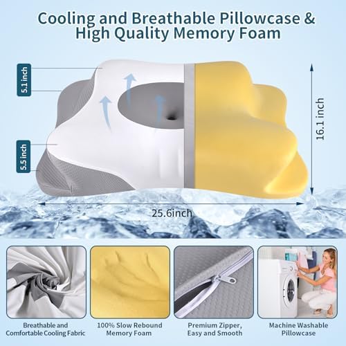 Discover Pain-Free Sleep with HAMYODO Cervical Neck Pillow