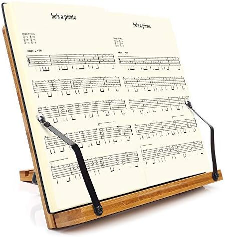 Adjustable Bamboo Book Stand for Reading Desks