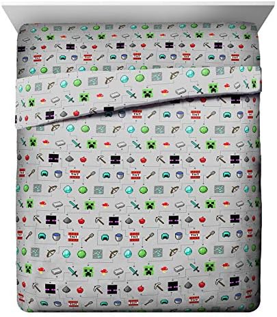 Jay Franco Minecraft Monster Hunters Queen Bedding Set