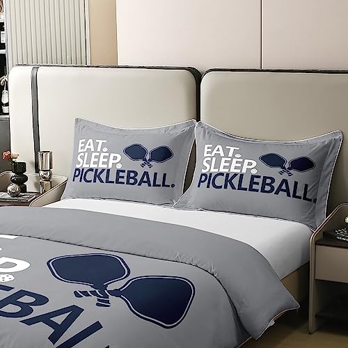 Comfortable King-Duvet Cover 100 Cotton for Pickleball Bedding Set