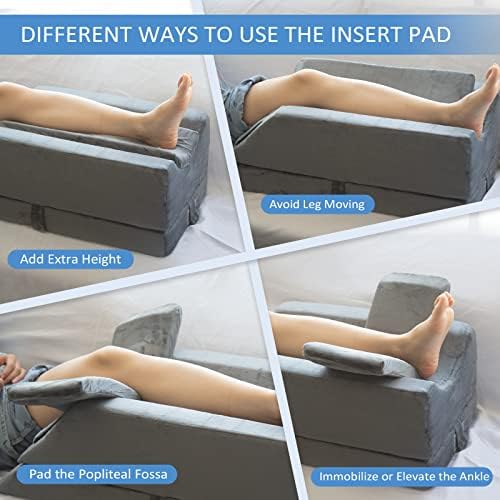 KingPavonini Adjustable Leg Elevation Pillows - Memory Foam for Recovery Pain Relief