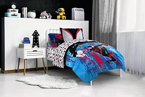 Spider-Verse Glitch Marvel Spiderman 7 Piece Bed Set