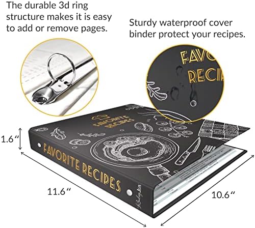Personalized Recipe Binder for the Kitchen