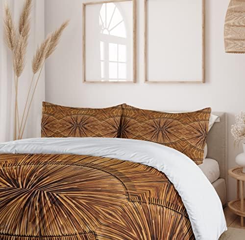 Ambesonne Burning Rapid Responsive Tribal Duvet Cover Set