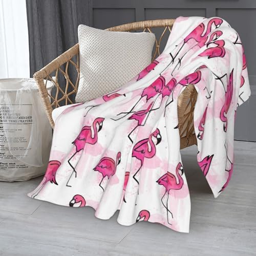Flamingo Flannel Blanket Premium Anti-Pilling Soft Lightweight