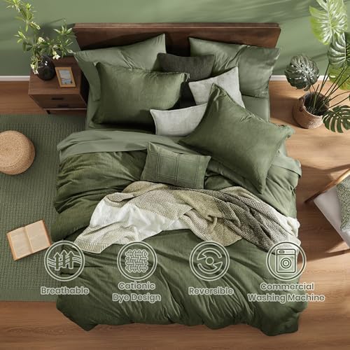 Monbix Queen Bedding Set - Luxurious and Comfortable Bed in a Bag Set
