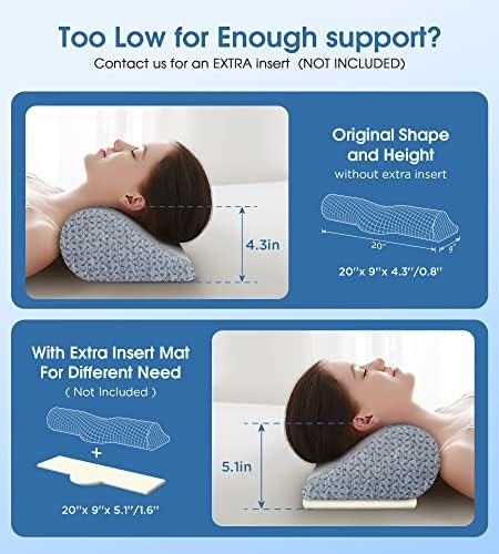 Ergonomic Memory Foam Pillow Neck Pain Relief Sleep