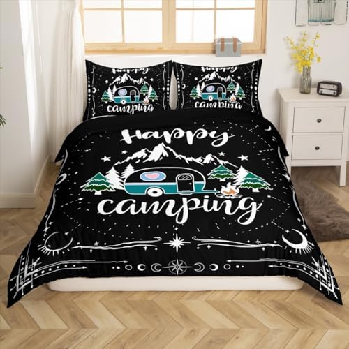 Erosebird Happy Camping Duvet Cover Set