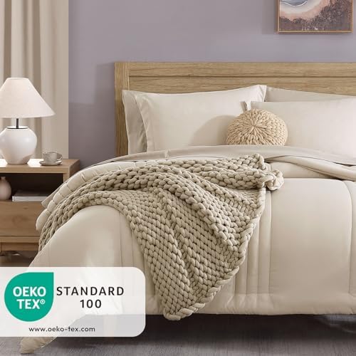 Full Comforter Set 7 Piece - Best for Winter Summer - Soft Durable