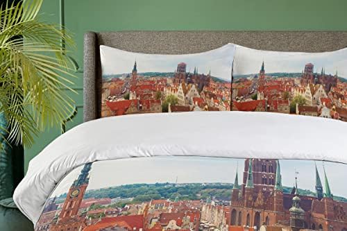 Luxury Twin Duvet Cover Set - Eu Ropean Style City