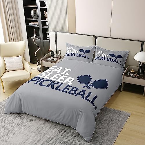 Comfortable King-Duvet Cover 100 Cotton for Pickleball Bedding Set