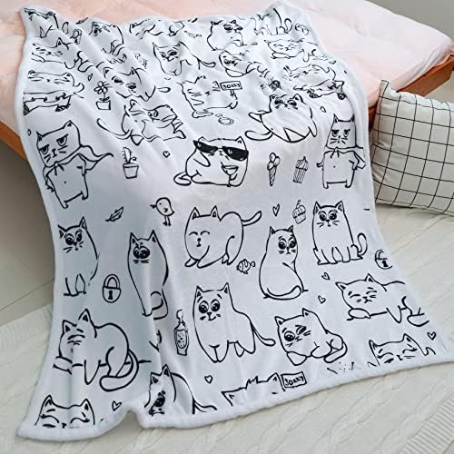 Cat Lightweight Throw for Warmth Cozy Settings