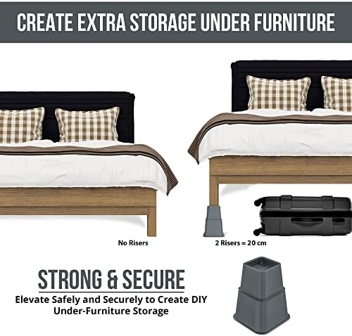 Utopia Bed Risers - Adjust for Perfect Sleep