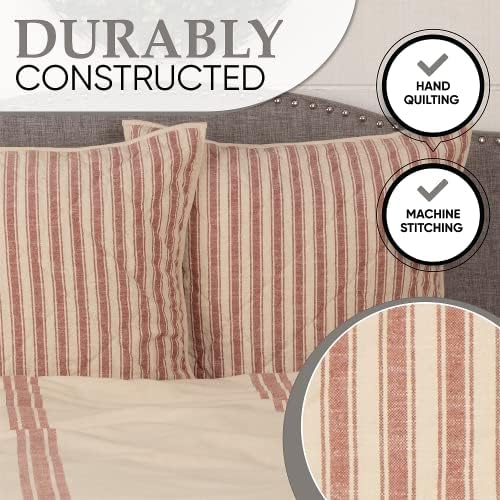 Piper Classics Market Place Red California King Quilt