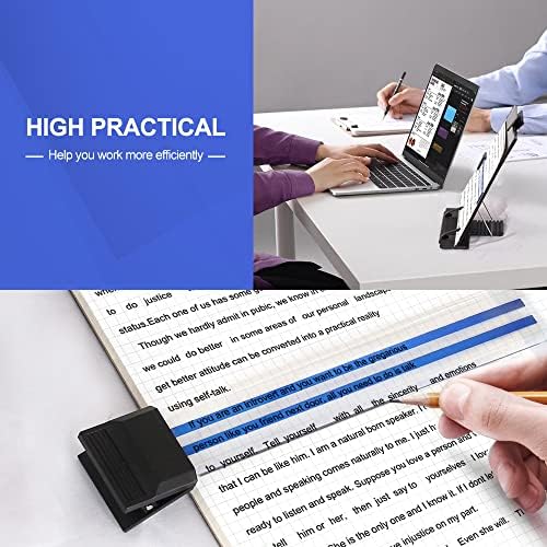 Adjustable Document Holder Stand for Desktop Black Metal Organizer