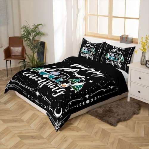 Erosebird Happy Camping Duvet Cover Set
