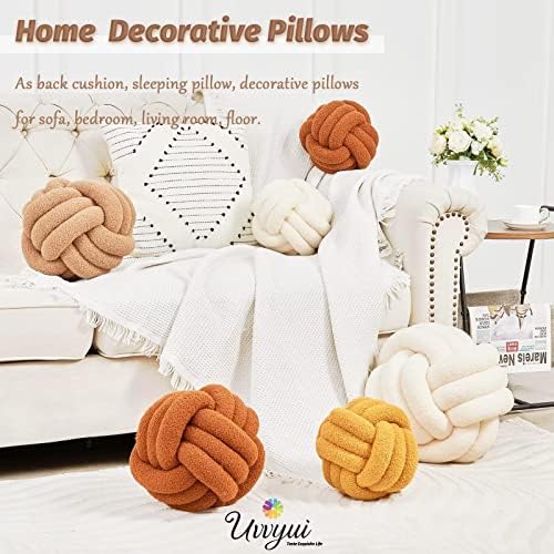 Uvvyui Knot Pillow Ball 11-Inch Khaki