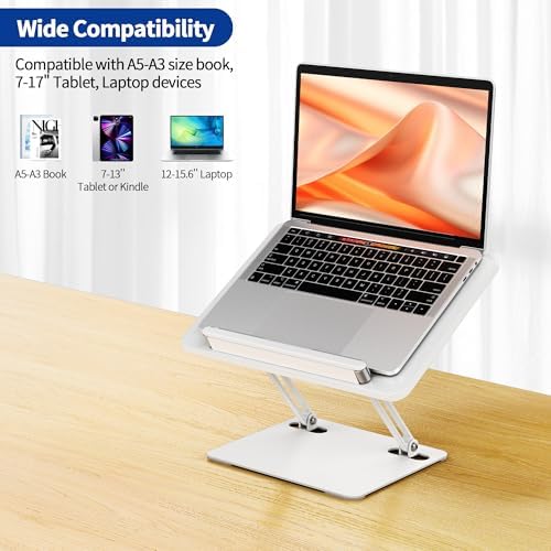 Adjustable Book Holder for Tablets Laptops Ergonomic Design