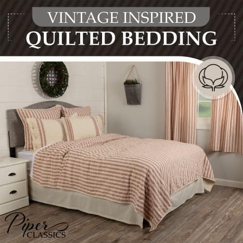 Piper Classics Market Place Red California King Quilt