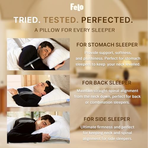 Felo Bed Pillow Luxurious Supportive