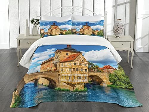 Ambesonne Travel Bedspread Set