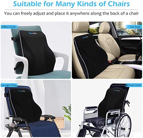Adjustable Lumbar Pillow for Office Chairs and Cars