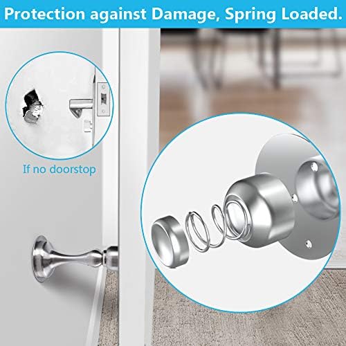 Magnetic Stainless Steel Door Stoppers - Keep Doors Open