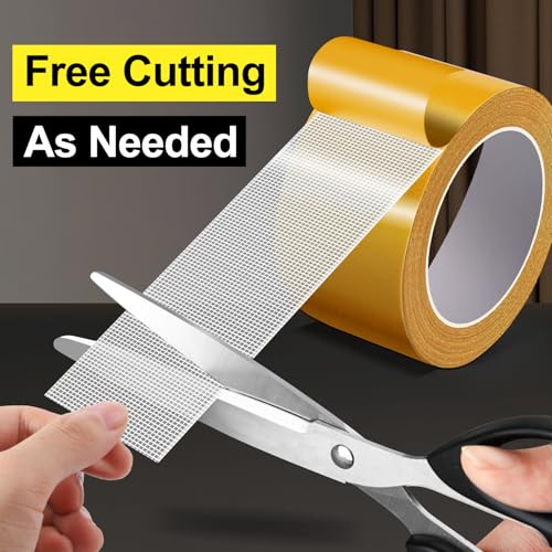 PACKKA Double Sided Tape 1inchx33FT for Carpets and Decor