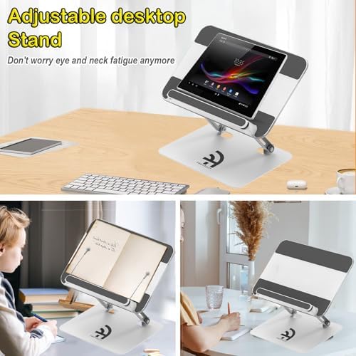 Heavy-Duty Foldable Acrylic Book Stand for Desktop Use