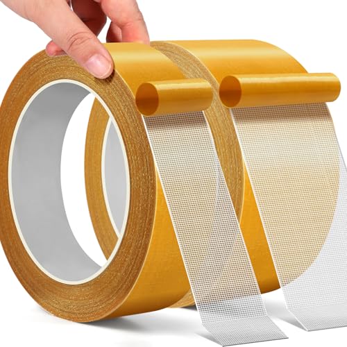 PACKKA Double Sided Tape 1inchx33FT for Carpets and Decor