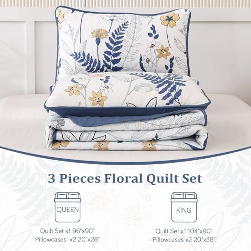 Anibedding Floral Quilt King Set