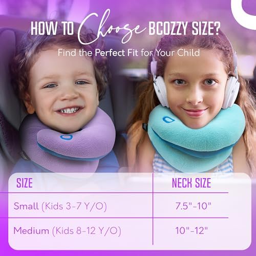 BCOZZY Kids Travel Neck Pillow Comfort Support for Little Ones