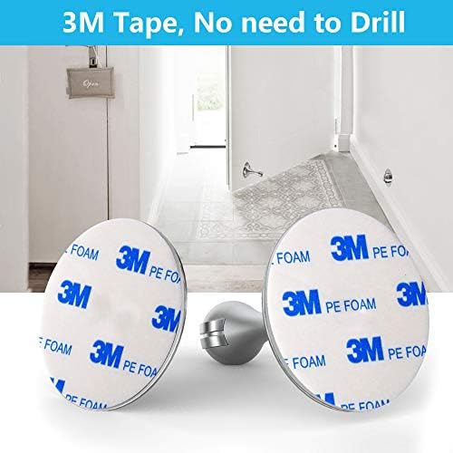 Magnetic Stainless Steel Door Stoppers - Keep Doors Open