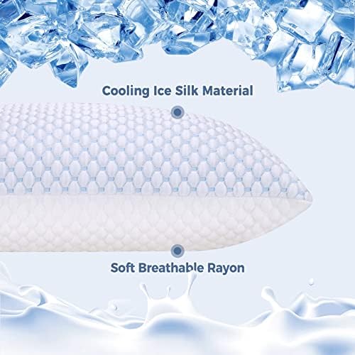 Cooling Memory Foam Pillow Queen Set
