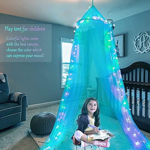Starry Night Lights Bed Canopy