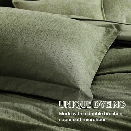 Monbix Queen Bedding Set - Luxurious and Comfortable Bed in a Bag Set