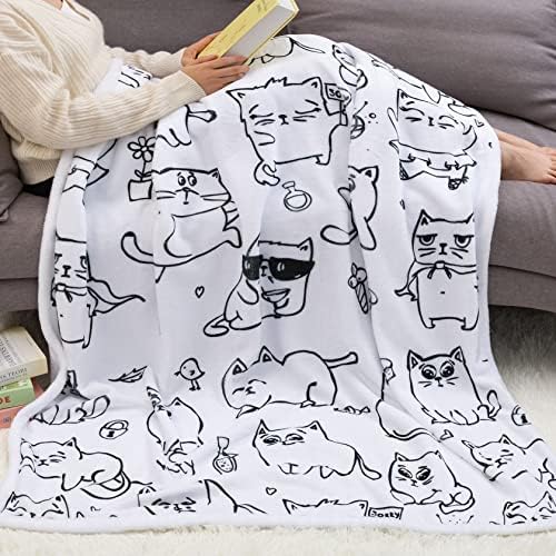 Cat Lightweight Throw for Warmth Cozy Settings