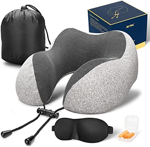 MLVOC Travel Pillow Memory Foam Neck Support