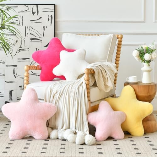 Xiashrk Star Pillow - Cozy Decorative Cushion for BEDCouchBalcony