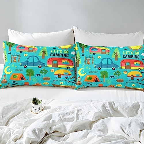 Camper Comforter Set for Travelers - Quilt for Kids and Adults