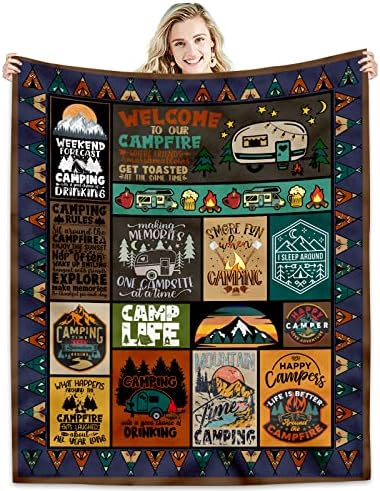 60x50 inch camping blanket